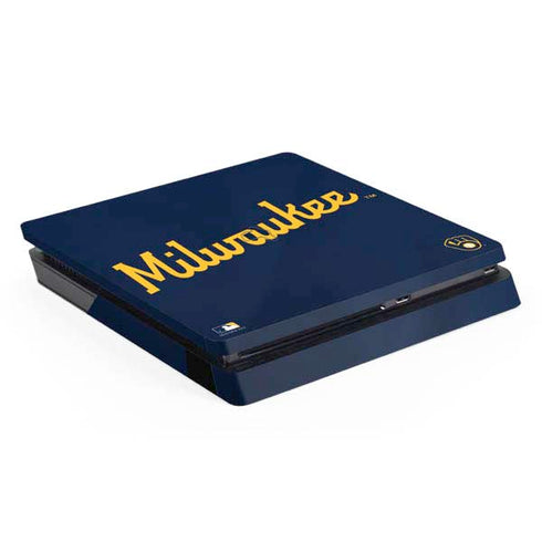 MLB Milwaukee Brewers Alternate/Away Jersey PS4 Slim Skin
