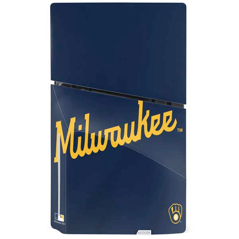 MLB Milwaukee Brewers Alternate/Away Jersey PS5 Slim Disk Console Skin
