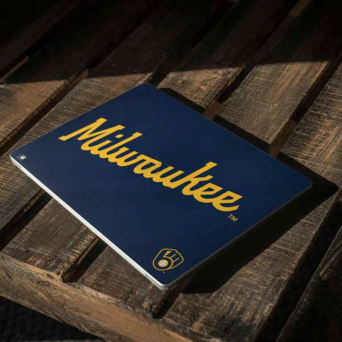 MLB Milwaukee Brewers Alternate/Away Jersey Surface Laptop 2 Skin