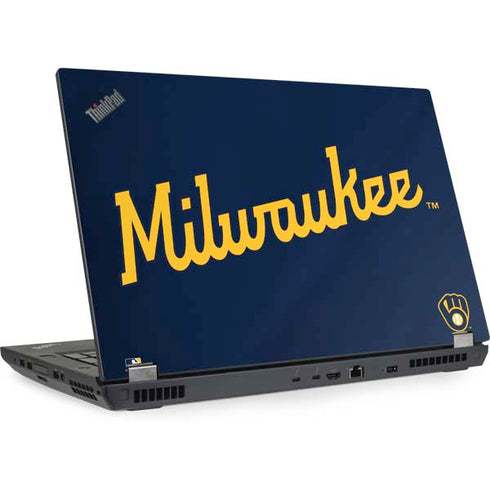 MLB Milwaukee Brewers Alternate/Away Jersey Lenovo ThinkPad Skin