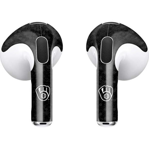 MLB Milwaukee Brewers Dark Wash Apple AirPods (3rd Gen 2021) Skin