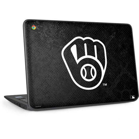 MLB Milwaukee Brewers Dark Wash HP Chromebook Skin