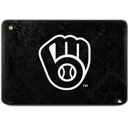 MLB Milwaukee Brewers Dark Wash HP Chromebook Skin