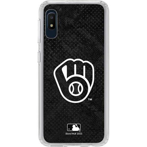 MLB Milwaukee Brewers Dark Wash Galaxy A10e Clear Case