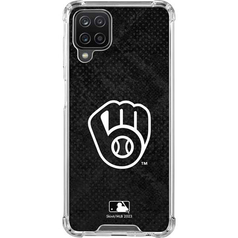 MLB Milwaukee Brewers Dark Wash Galaxy A12 Clear Case