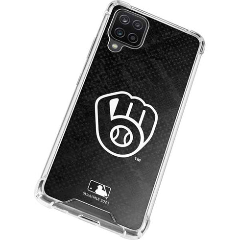 MLB Milwaukee Brewers Dark Wash Galaxy A12 Clear Case