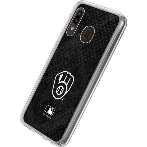 MLB Milwaukee Brewers Dark Wash Galaxy A20 Clear Case