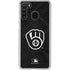 MLB Milwaukee Brewers Dark Wash Galaxy A21 Clear Case