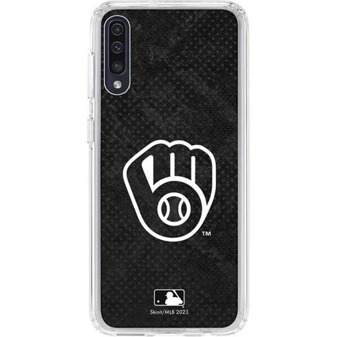 MLB Milwaukee Brewers Dark Wash Galaxy A50 Clear Case