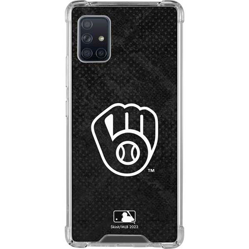 MLB Milwaukee Brewers Dark Wash Galaxy A51 5G Clear Case