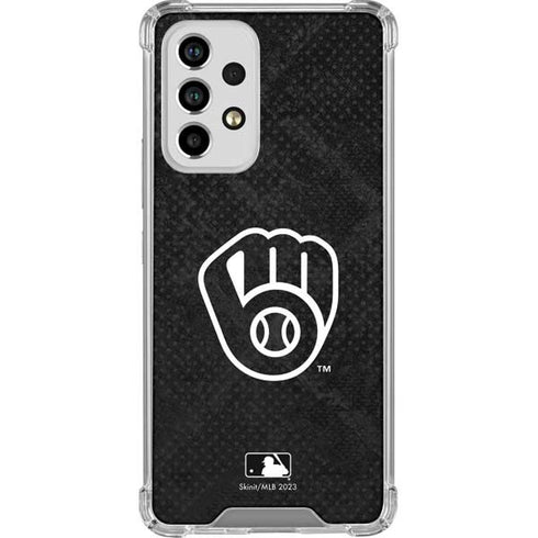 MLB Milwaukee Brewers Dark Wash Galaxy A53 5G Clear Case