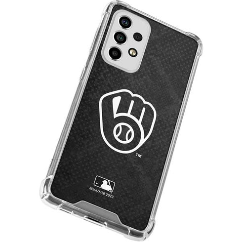 MLB Milwaukee Brewers Dark Wash Galaxy A53 5G Clear Case
