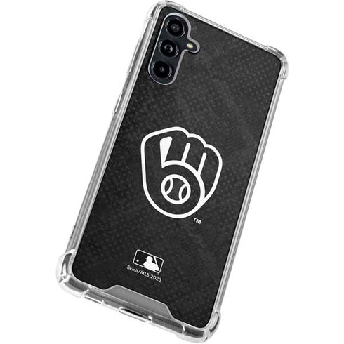 MLB Milwaukee Brewers Dark Wash Galaxy A54 5G Clear Case
