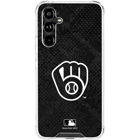 MLB Milwaukee Brewers Dark Wash Galaxy A54 5G Clear Case