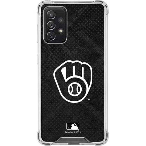 MLB Milwaukee Brewers Dark Wash Galaxy A72 5G Clear Case