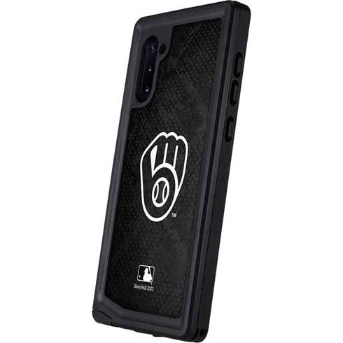 MLB Milwaukee Brewers Dark Wash Galaxy Note 10 Waterproof Case