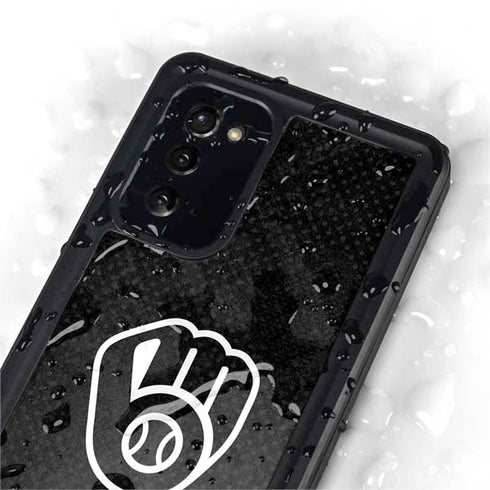 MLB Milwaukee Brewers Dark Wash Galaxy Note20 5G Waterproof Case