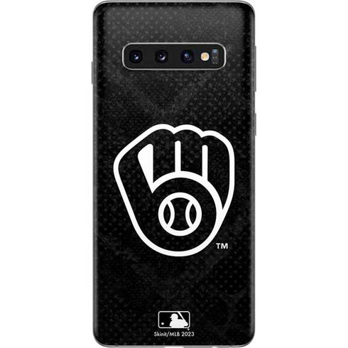 MLB Milwaukee Brewers Dark Wash Galaxy S10 Skin
