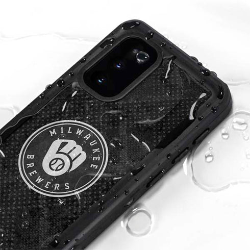 MLB Milwaukee Brewers Dark Wash Galaxy S20 Waterproof Case