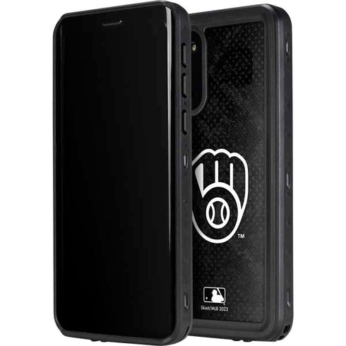 MLB Milwaukee Brewers Dark Wash Galaxy S20 Waterproof Case