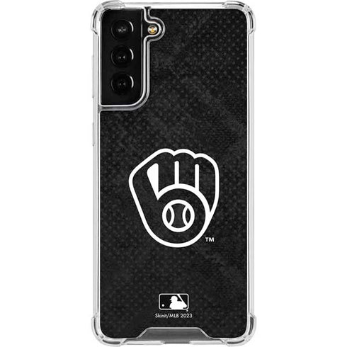 MLB Milwaukee Brewers Dark Wash Galaxy S21 FE Clear Case