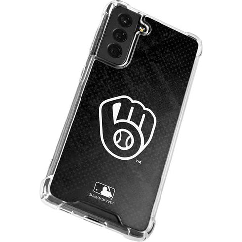 MLB Milwaukee Brewers Dark Wash Galaxy S21 FE Clear Case