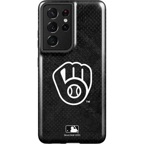 MLB Milwaukee Brewers Dark Wash Galaxy S21 Ultra 5G Pro Case