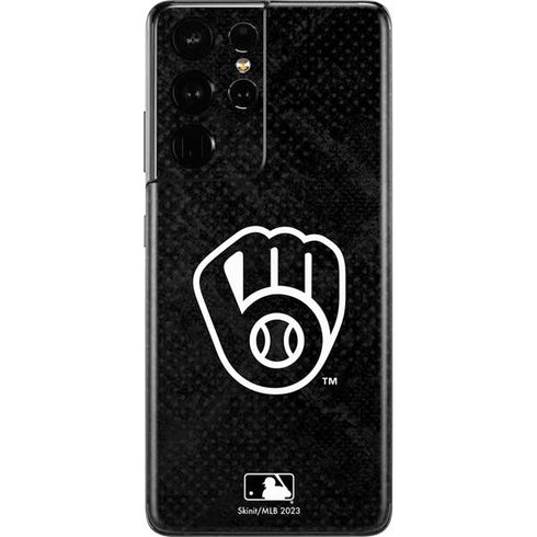MLB Milwaukee Brewers Dark Wash Galaxy S21 Ultra 5G Skin