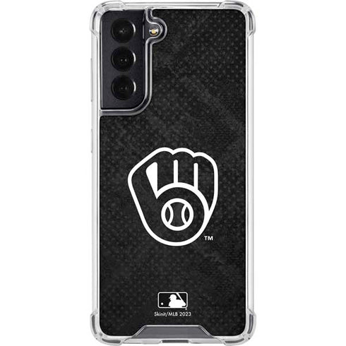 MLB Milwaukee Brewers Dark Wash Galaxy S22 Clear Case