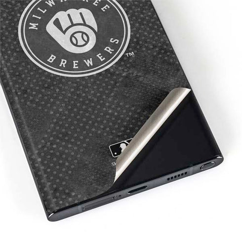 MLB Milwaukee Brewers Dark Wash Galaxy S22 Ultra Skin