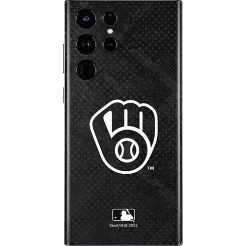 MLB Milwaukee Brewers Dark Wash Galaxy S22 Ultra Skin
