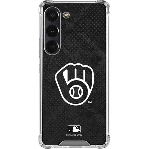 MLB Milwaukee Brewers Dark Wash Galaxy S23 Clear Case