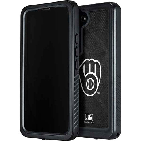 MLB Milwaukee Brewers Dark Wash Galaxy S23 Plus Waterproof Case