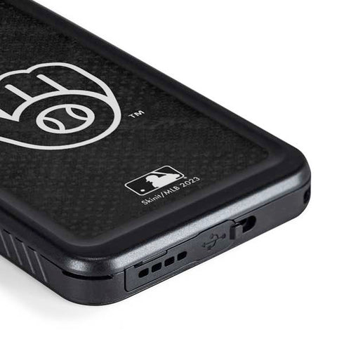MLB Milwaukee Brewers Dark Wash Galaxy S23 Plus Waterproof Case