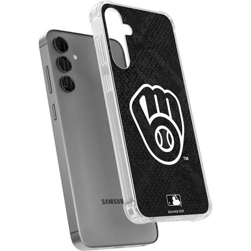 MLB Milwaukee Brewers Dark Wash Galaxy S24 Plus Clear Case