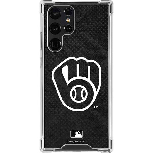 MLB Milwaukee Brewers Dark Wash Galaxy S24 Ultra Clear Case
