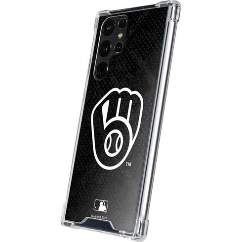 MLB Milwaukee Brewers Dark Wash Galaxy S24 Ultra Clear Case