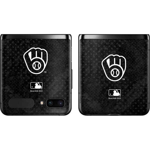MLB Milwaukee Brewers Dark Wash Galaxy Z Flip Skin