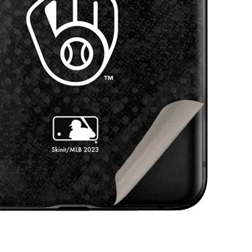 MLB Milwaukee Brewers Dark Wash Galaxy Z Flip Skin