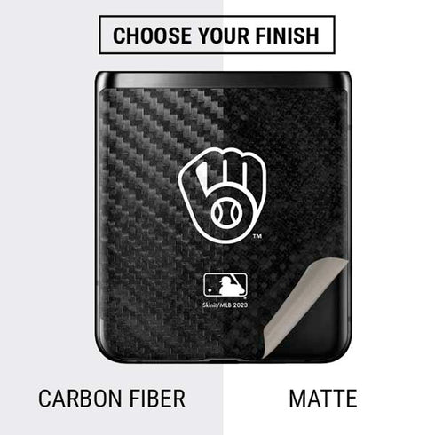 MLB Milwaukee Brewers Dark Wash Galaxy Z Flip Skin