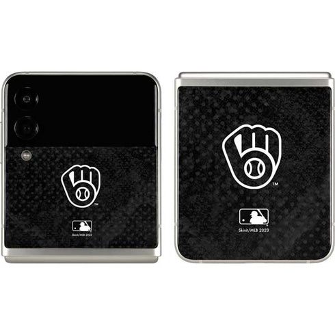 MLB Milwaukee Brewers Dark Wash Galaxy Z Flip3 5G Skin