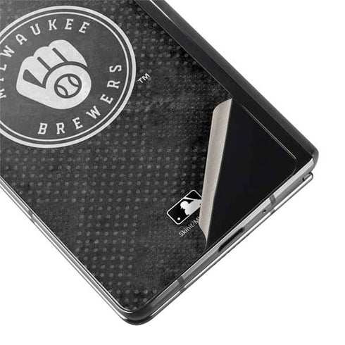 MLB Milwaukee Brewers Dark Wash Galaxy Z Fold2 5G Skin