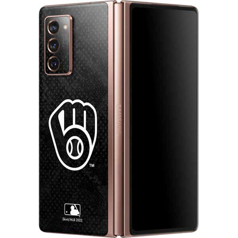 MLB Milwaukee Brewers Dark Wash Galaxy Z Fold2 5G Skin