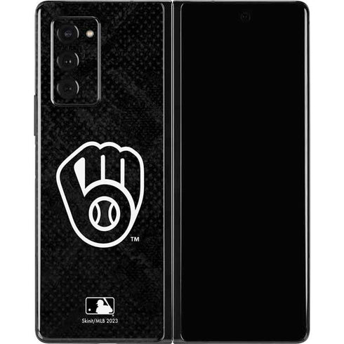 MLB Milwaukee Brewers Dark Wash Galaxy Z Fold2 5G Skin