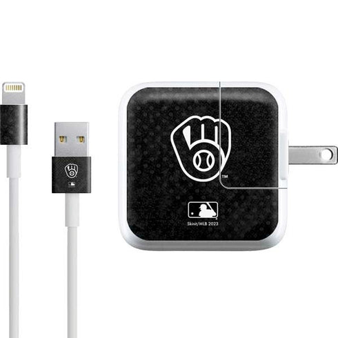 MLB Milwaukee Brewers Dark Wash iPad Charger (10W USB) Skin
