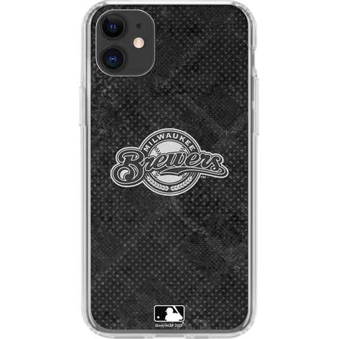 MLB Milwaukee Brewers Dark Wash iPhone 11 Clear Case