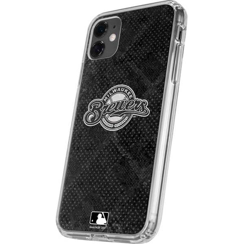 MLB Milwaukee Brewers Dark Wash iPhone 11 Clear Case