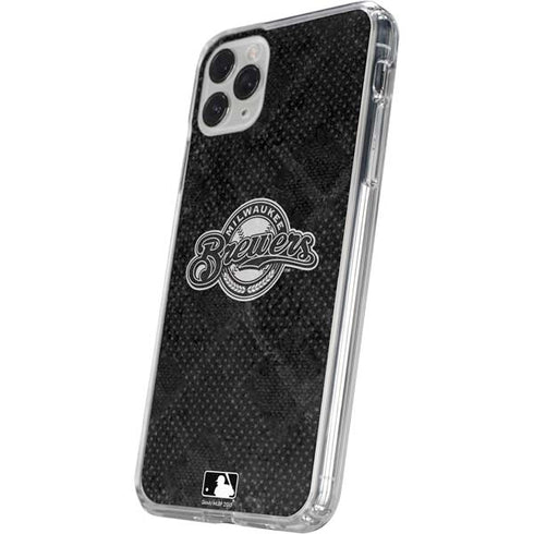 MLB Milwaukee Brewers Dark Wash iPhone 11 Pro Clear Case