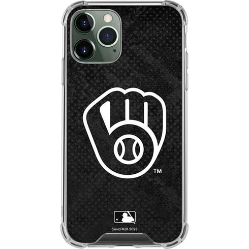 MLB Milwaukee Brewers Dark Wash iPhone 11 Pro Max Clear Case