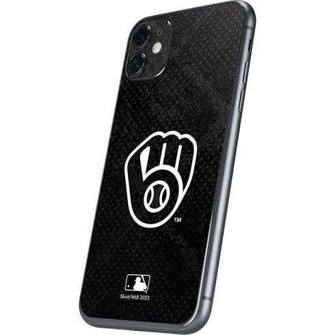 MLB Milwaukee Brewers Dark Wash iPhone 11 Skin